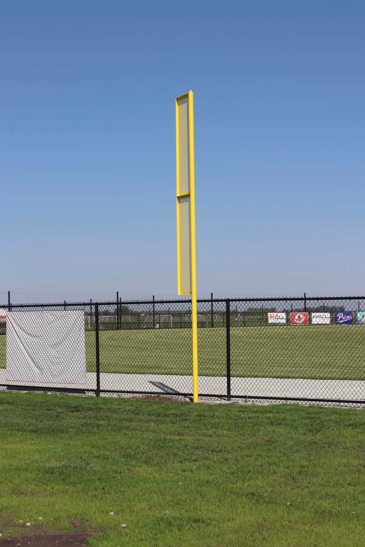 High quality foul pole installation by Empire Netting